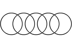 sourcing map 5 Stück O Ring Dichtungsringe 46 mm x 50 mm x 2 mm Metrische Nitrilkautschuk Dichtungsgummiring Gummi Ersatzdichtung für Sahnespender Poolpumpe Schnellkupplung Umfülladapter