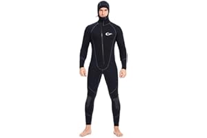 WYYHAA Wetsuits Homme Ultra Stretch 7Mm Néoprène Combinaison De Plongée, l'hiver Au Chaud Avant Zip Complet De Plongée Body pour La Plongée sous-Marine Plongée Natation