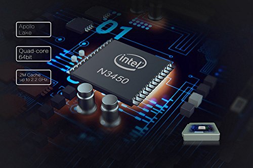 Beelink AP34 Intel Mini PC Box- Support Win10 and Linux System for Office Use – 4K Ultra HD 4G DDR3+64G Windows(C) Small Computer / Intel Apollo Lake N3450 / Intel HD Graphics 500 Desktop PC- 1000M/LAN Double WiFi USB 3,0 / Support 128GB SD and DIY SSD - 3