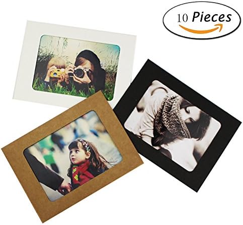 Instant Mini Photo Frame, 6" Home Decor Hanging Paper Picture Frame Kraft Paper 10 Pcs