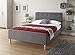 Produktbild Ashbourne grau Hopsack Stoff Bettgestell, Doppelbett