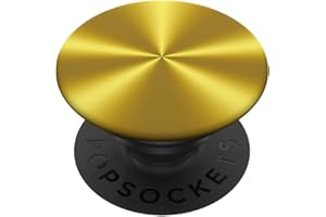 FIRE FIT DESIGNS Amarillo Oro PopSocket Metal Amarillo Pop Socket Amarillo Amarillo PopSockets PopGrip Intercambiable