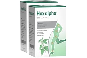 Hox alpha - pflanzliches Arzneimittel zur unterstützenden Behandlung bei rheumatischen Beschwerden, wie Arthrose (Osteoarthritis) | 180 Kapseln