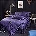 Produktbild yaonuli Ice Silk Bettdecke Sommer kühl seidig Seidensatin Bettdecke dunkelviolett 2,2 m (7 Fuß) Bett