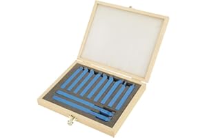 Cocoarm 11 STK. 12 x 12 mm Hartmetalldrehmaschine Drehmeißel Drehstahl Set Hartmetall Wendeplatten Drehmeissel Drehwerkzeuge Drehen Fräsen Schneiden Schneidwerkzeug für Drehmaschinen