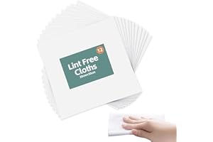 Lyqaq 12Pcs Lint Free Cloths for Oiling Wood, Reusable Lint Free Cloth Cleaning Cloths 30x30cm, 11.8×11.8inch, Soft Tack Cloths Wipes for Screen Cleaning, Glass, Car Use and Dust Removal, Durable