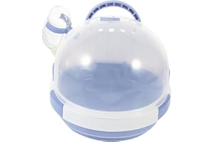 INOOMP Portable Hamster Carrier Cage Handheld Travel Box Violet Small Pets Outdoor Carrying Cage Suitable for Hamsters and Small Rodents