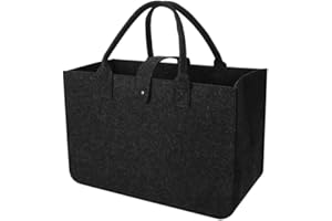 Xialvyu Filztasche Einkaufstasche, 39 * 26 * 20 cm Faltbar Filztaschen Shopper, Filz Henkeltasche Tragetasche Shopping Bag zur Spielzeug, Einkaufen, Ausgehen, Aufbewahrung
