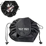JT justime Lazy Kordelzug Make-up-Tasche tragbar Große Reise Kosmetik Tasche Rei