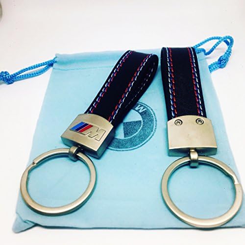 Designer Leather BMW M Sport Key Ring Keyring