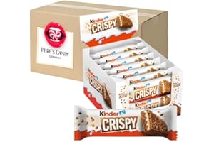 ‎PERE’S CANDY Kinder Crispy Riegel knusprige und cremige Schokolade 14 x 34g