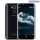 Smartphone ohne vertrag, DOOGEE Y6 Dual SIM 4G+ Smartphone, 5,5 Zoll HD Scharfe Anzeige + 1280*720 Auflösung 8MP Vordere Kamera - Kernprozessor 360 °Fingerabdruck-Sensor - Schwarz