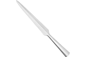Mythrojan Viking Spear Head Blunt Reenactment Battle Medieval Spearpoint Viking Knight Accessory Ideal for LARP, Ancient Historical Festivals, SCA, LARP Gladiator Roman Fancy Dress Accessory - 11"
