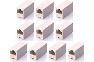 SIENOC 10 szt. Cat5 Cat5e RJ45 sprzęgło 8P8C kabel sieciowy złącze gniazdo do gniazda RJ45