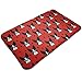 Produktbild Bikofhd Boston Terrier Dog Red Waterproof Indoor Outdoor Entrance Doormat Rug Floor Mats Shoe Scraper Doormat with Non Slip Backing,19.5x31.5 Inch
