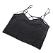 VANKER Cross Caged Strappy Stash Bra Crop Top Tank Bralette Bustier Short Vest Black
