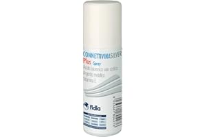 Fidia Farmaceutici ConnettivinaSilver Plus Spray - 50 ml, Sospensione Spray con Acido Ialuronico, Argento Metallico e Vitamina E, per Abrasioni, Tagli e Scottature