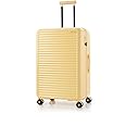 Samsonite Red TOIIS Blossom Expandable 75 Cms Large Check-in Polycarbonate Hard Sided 8 Wheel Spinner Luggage/Suitcase/Trolley Bag (Golden Haze) (Double Wheel), Yellow