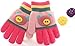 Moolecole Cute Pig Gloves Warm Gloves Baby Boys Girls Toddler Children Kids Knitted Mitten Magic Gloves Rose Red