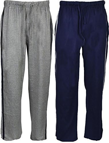 Mens 2 Pack Of Jersey Lounge Pants/Pyjama Bottoms