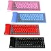 Produktbild myfei Mini Faltbare Bluetooth Wireless Tastatur, tragbar Wasserdicht Silikon Material 85 Schlüssel Silent Licht Clavier (für Tablet, Smartphone, Laptop, iPad, iOS, Android
