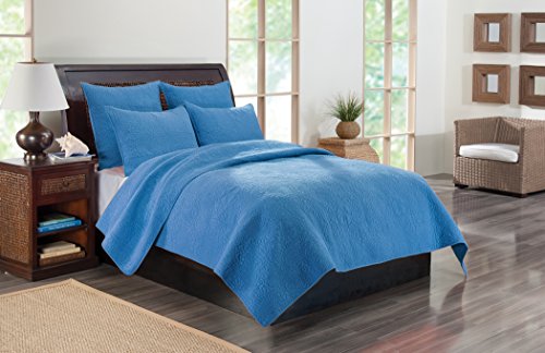 Preisvergleich Produktbild Greenland Home 3 Stück Kahlua blau Quilt Set, König