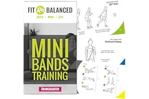 ‎FIT BALANCED FIT BALANCED Miniband-Workouts Kartenset mit über 40 Übungen (+ Online-Video zu jeder Übung) und Workout-Ideen