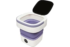 CHENNNLS Mini Waschmaschine, 12L Tragbar Faltbare Waschmaschine mit Ablaufschlauch & Tropfkorb für Unterwäsche, Socken