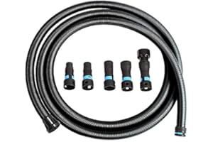 Cen-Tec Systems 94709N Quick Click 5m Numatic Hose with Five Piece Power Tool Adaptor Set for Dust Collection