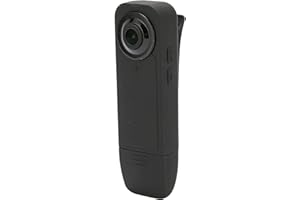 PUSOKEI Videokamera mit 30 Bildern Pro Sekunde, 1080P HD-Körpervideorecorder-Kamera, Tragbare Körperkamera, Unterstützt Kleine 32-GB-Speicherkarte für Sicherheitspatrouillen,