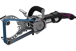 CS UNITEC Eisenblätter ROHR SNIPER 802 HT Grundset (EU), Rohrbandschleifer, 1.750W, 220-240V Anschluss – 38801, made in Germany, Drehzahl 820-3.000rpm, Bandgeschwindigkeit 2,5-9,2 m/s