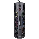S-link 10'lu Parcbeny Serisi SWV-PRZ 100 PrizHive 3M 1860 Joule 1.5mm 1 Usb 1 TypeC 2.1A/5V 16A 250V 3680W 10'lu Akım Korumal