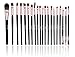 LyDia® 20pcs Rose-Gold/Black Foundation/Contour/Concealer/Eyebrow/Eyeshadow/Mascara/Blending Makeup Brush Set