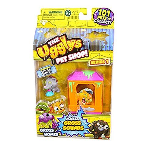 The Ugglys Pet Shop!, Series 1 Gross Homes, Cat Shack with Exclusive Spittin Kitten by Moose Toys