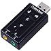 Cables Kart 7.1 Channel Usb External Sound Card Audio Adapter With Mic RS.250.00