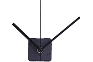 ULTNICE ULTNICE Uhrwerk Set für Wanduhren - Lautlos ohne Tickgeräusche, DIY Zubehör mit Ergonomischem Design, Einfache Installation Schwarz (6,3x2,8x1,6 Zoll)