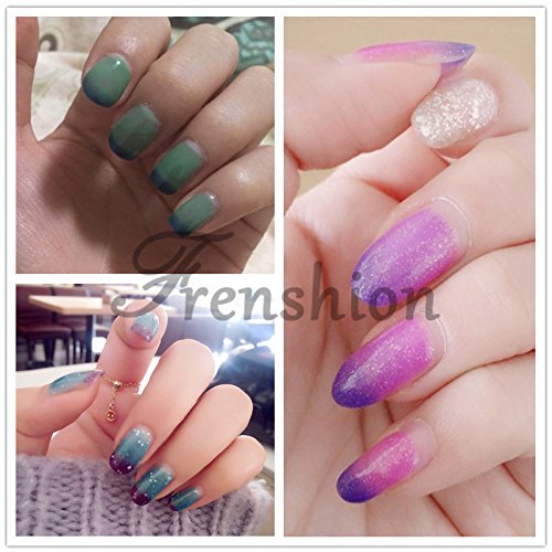 Frenshion Shellac UV LED Gel auflosbarer Nagellack Farbwechsel Thermo Gel 7.3ml 5772 - 5