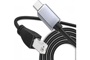 Aoiutrn USB C to Midi Cable, High Speed OTG Type C to USB 2.0 Midi Cord Compatible with iPhone 16/15/Huawei/Samsung to USB Microphone, MIDI Keyboard, Electronic Instruments and More (Type-c)