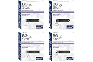 BAYER BGSTAR - 100 Strisce Reattive per il Controllo della Glicemia - BG STAR MYSTAR