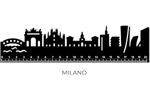 Legami Follow The Skyline - Righello, 20 Cm, Nero (Milano)