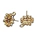 Produktbild 50 Vergoldet Blume Earstuds Ohrringe Fassung mit Schlaufe A1566