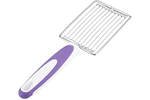 YMIKO Almuerzo de acero inoxidable Cortador de carne, rebanador de carne enlatada Cocina Herramientas de corte pragmáticas para cortar queso de tomate Spam de huevo hervido para uso diario(Púrpura)