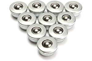 MASUNN 10pcs 8mm Diameter Ball Metal Transfer Bearing Unit Conveyor Roller CY-8H Ball Bearing
