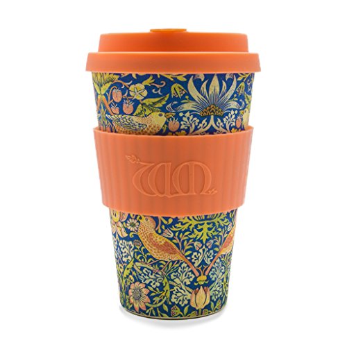 Ecoffee Cup + William Morris: Thief with Coral Silicone 14oz