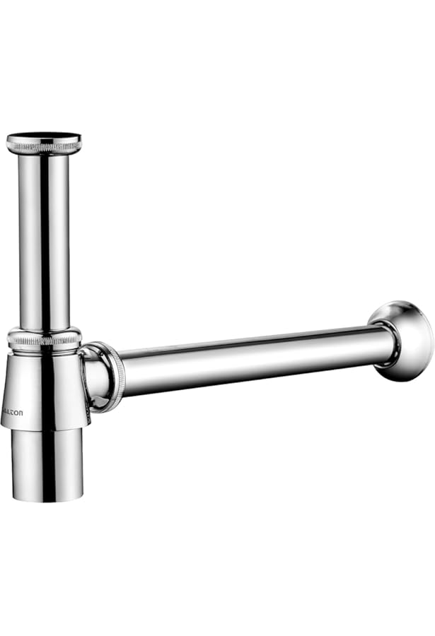 Jaquar Brass ALD-769L300X190 12 Inches Chrome Bottle Trap, Silver