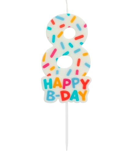 CERERIA Di Giorgio 5426_68 Bougie D'anniversaire Néon Numéro