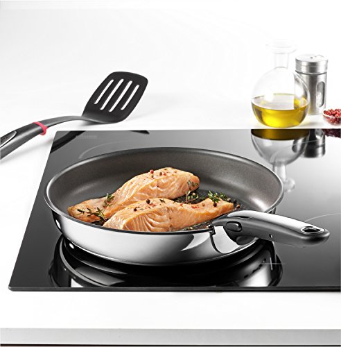 Tefal L94092 Ingenio Preference Pfannen-Set, 24 + 28 cm, inklusive Griff, induktionsgeeignet, antihaftversiegelt, Edelstahl - 3