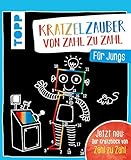 Image de Kratzelzauber von Zahl zu Zahl für Jungs: Der einzige Kratzblock von Zahl zu Zahl