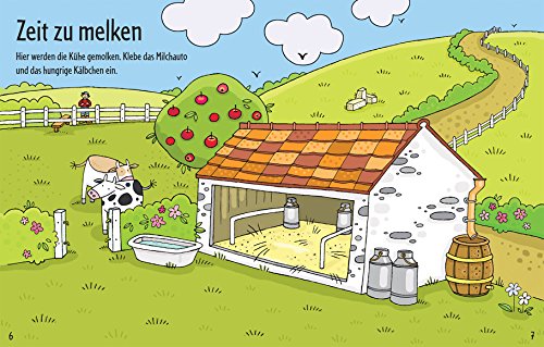 Book's Cover of Mein erstes Stickerbuch: Auf dem Bauernhof