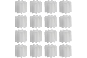 Othmro Lot de 100 engrenages en plastique à 9 dents - Blanc - 5,5 mm x 2 mm - 0,5 module 0,5 mm d'épaisseur - Modèle 092A
